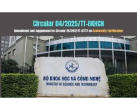 Thông tư số 04/2025/TT-BKHCN bổ sung sửa đổi thông tư số 28/2012/TT-BKHCN về phân cấp thẩm quyền tiếp nhận công bố hợp quy